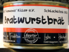 Bratwurst in Dosen - für uns etikettiert!